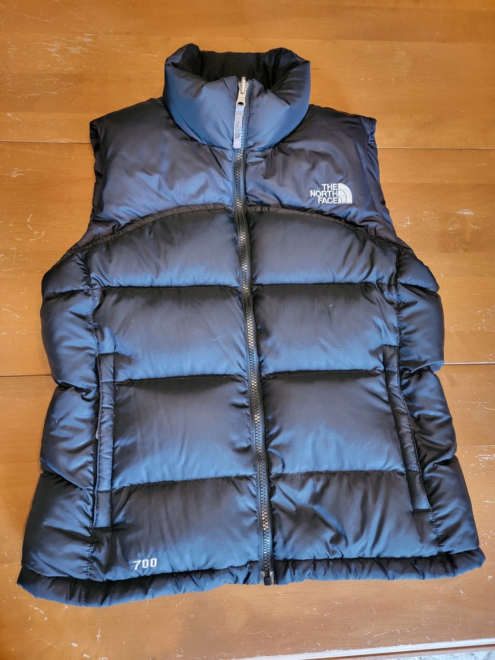 The North Face Vintage Nuptse 700 Down Puffer Vest Women's Black Small EUC